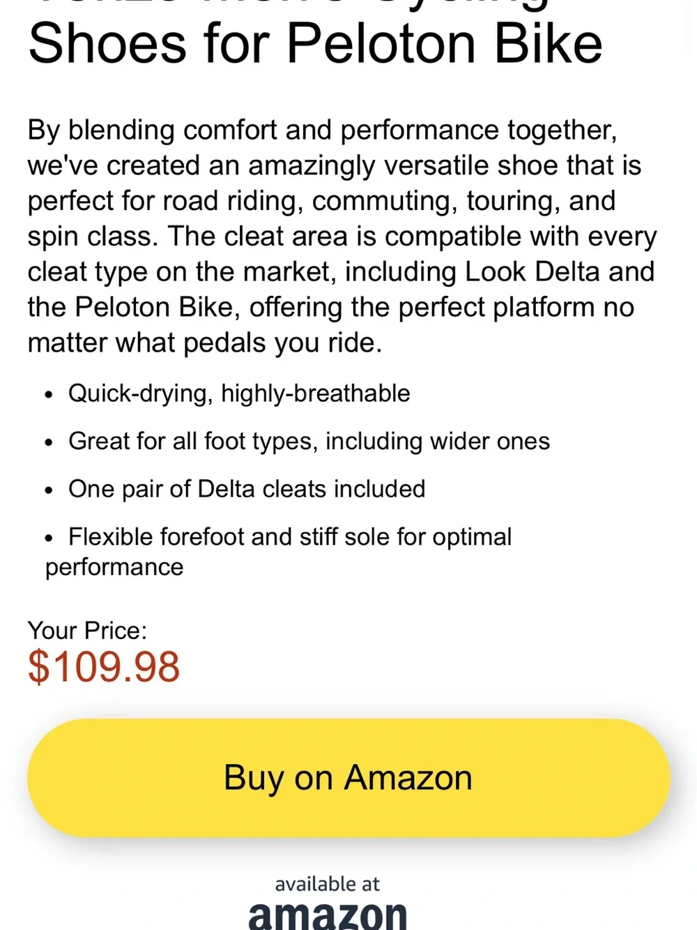 Venzo MX Cycling Shoes - Triple Strap